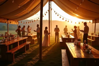 ambiance mariage tente