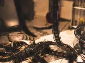 film tape on floor